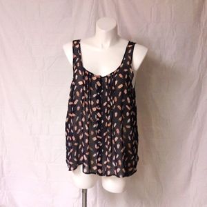 TORRID flowy, sheer tank with Popsicles, SZ Plus 1